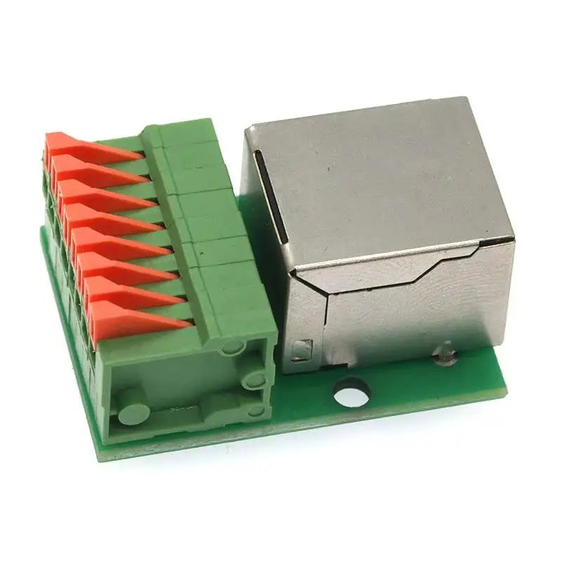 RJ45 Adapter Board Solder-Free Terminal Block | DIN Rail Mount