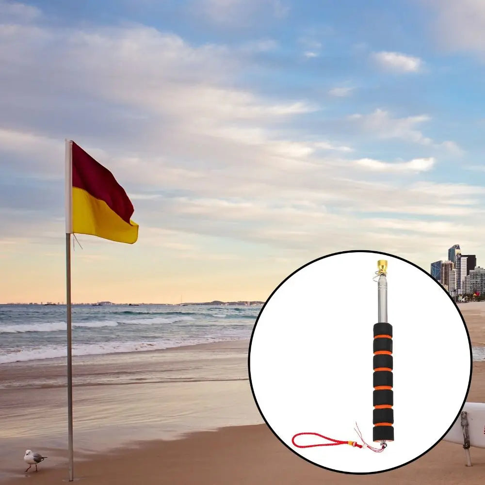 Telescopic Handheld Flag Pole 1.6–3M | Tour Guide & Teacher