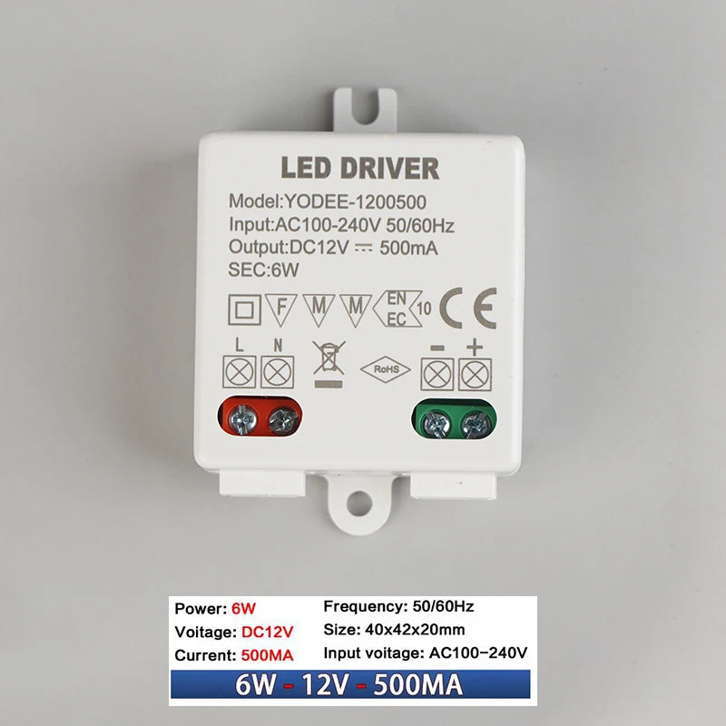 DC 12V LED Switching Power Supply | 3W 6W 12W Constant Voltage