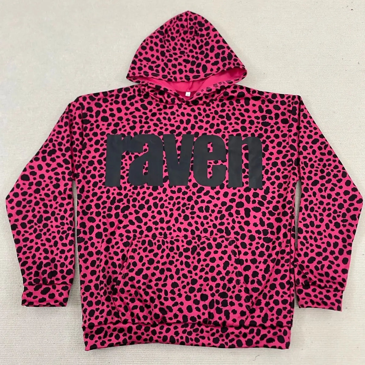 Y2K Punk Print Oversized Hoodie – Women's Retro Streetwear