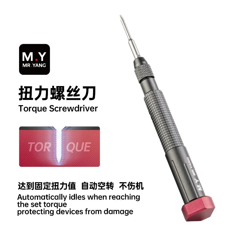 YCS M.Y TX01 Torque Screwdriver – 5 Bits, Magnetic Auto-Idle