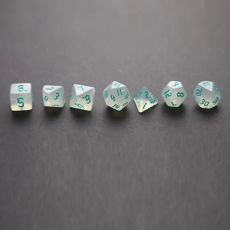 7-Piece Polyhedral Dice Set D4–D20 | DnD RPG Acrylic Dice