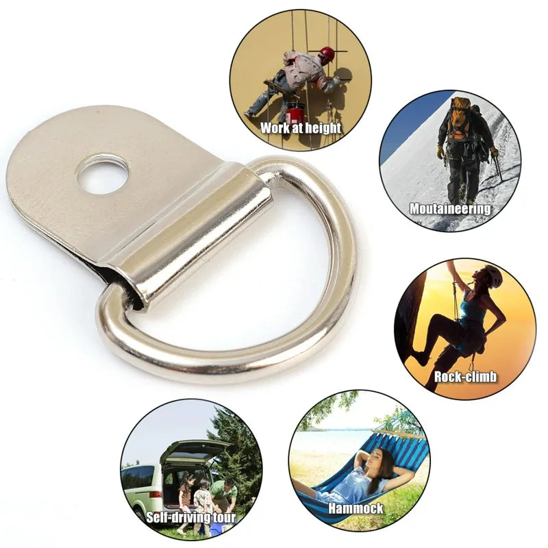 D-Shape Iron Tie Down Anchor Rings – Trailer, RV & Boat