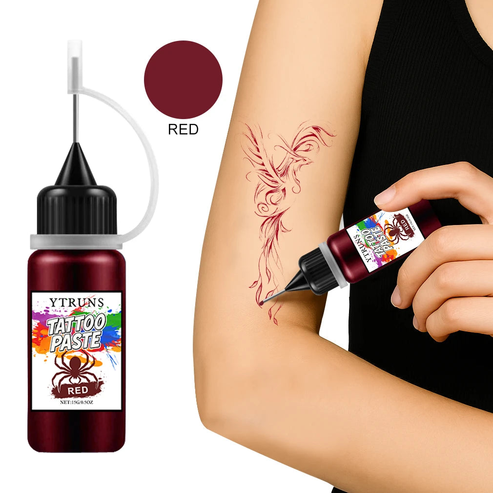 Colorful Henna Tattoo Paste – Plant-Based DIY Body Art Cone