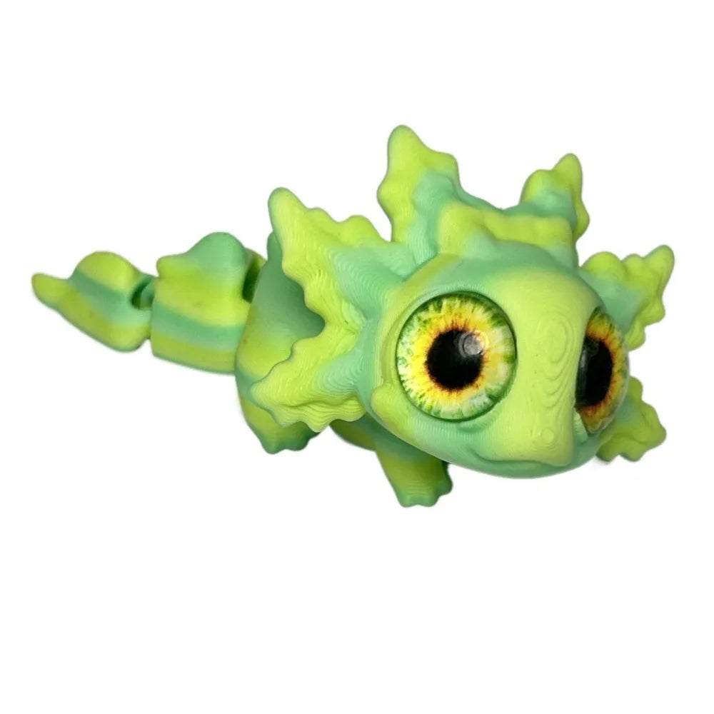Articulated Salamander Figure – Colorful Miniature Toy Decor