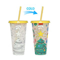 Color Changing Tumbler Cup 710ml – BPA-Free Reusable Straw