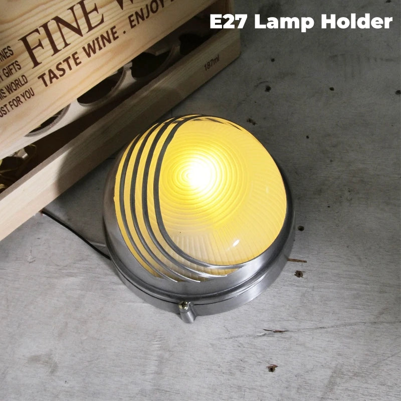 Retro Industrial LED Wall Sconce IP65 Waterproof E27 Glass