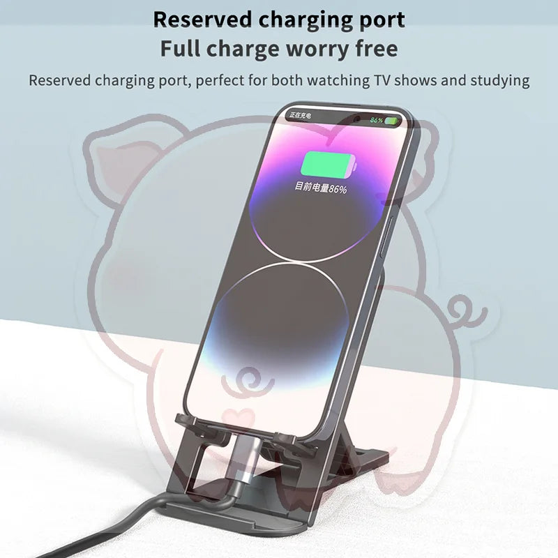 Universal Foldable Phone Stand – Adjustable Desktop Holder