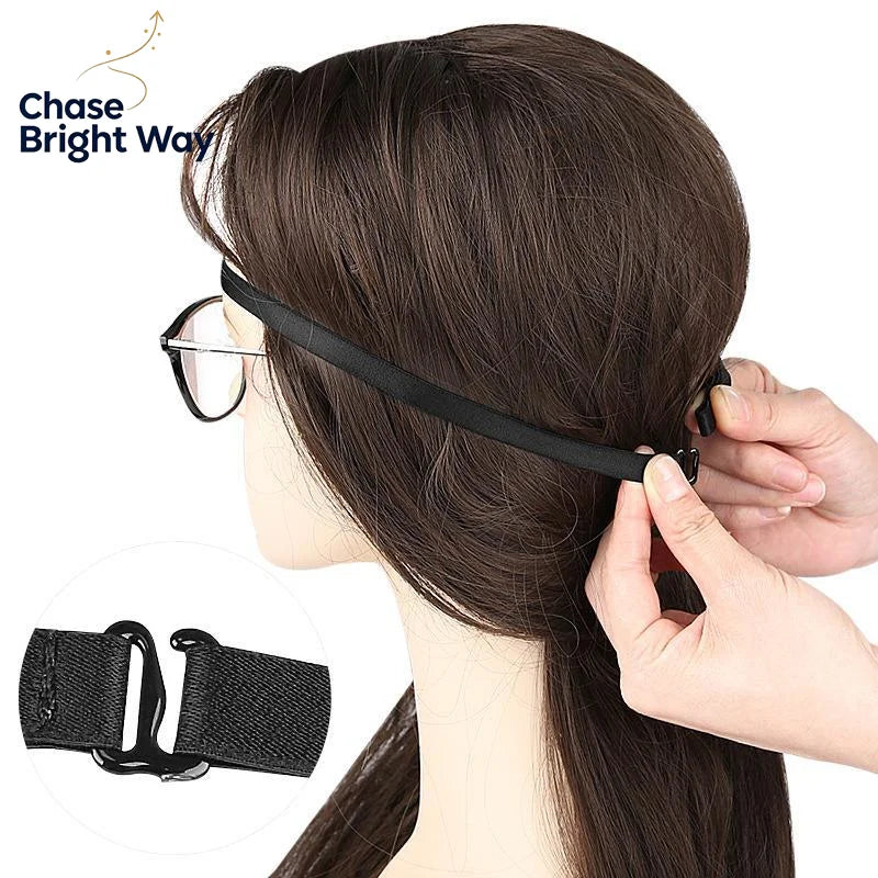 Eyeglass Support Holder – Non-Slip Soft Band, No Nose Pressure