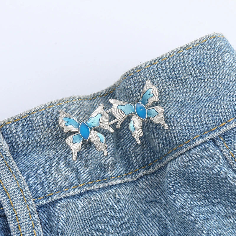 2-Pack Four Leaf Clover Waist Buckle Adjuster for Pants & Skirts