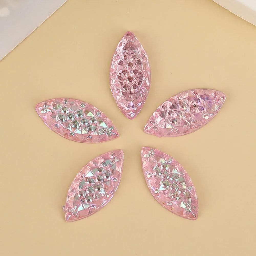 Teardrop Resin Rhinestone Cabochons – ~750 Pcs Druzy Flatback