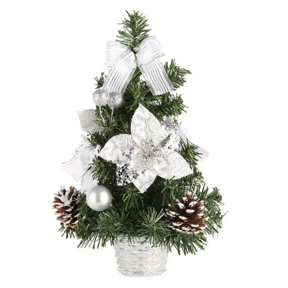 Mini Artificial Christmas Tree 20cm – 4 Colors DIY Decor