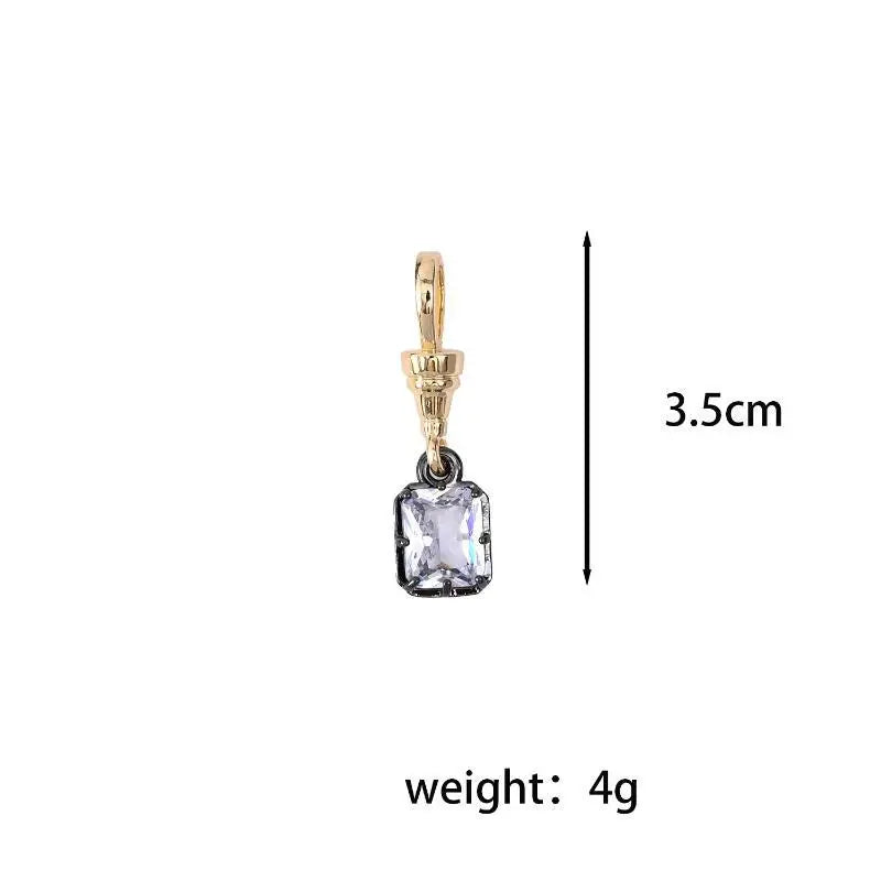 Women's Geometric Zircon Pendant Necklace | Gold Plated Chain