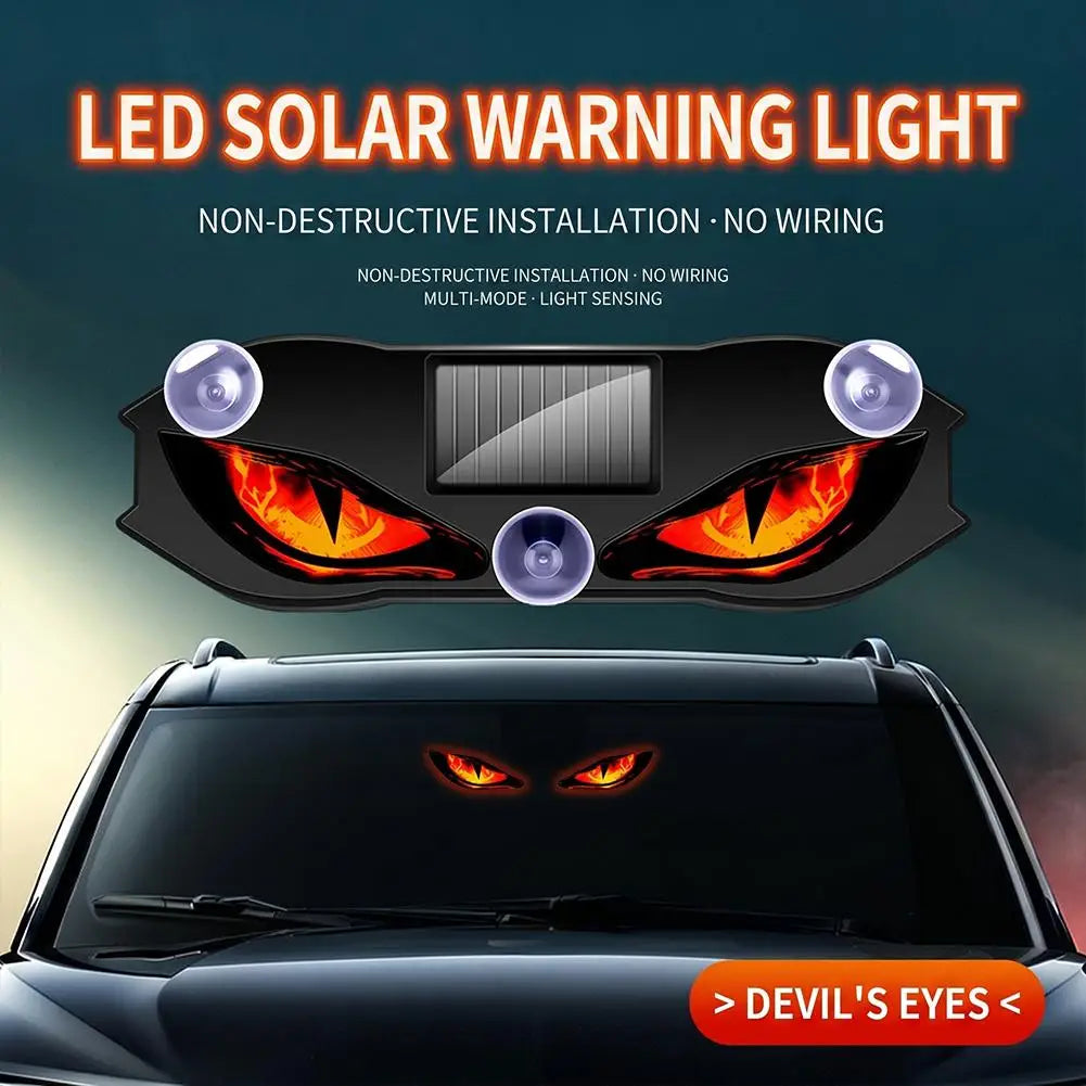 Solar Car Demon Eye LED Ambient Light | Wireless Decor Lamp