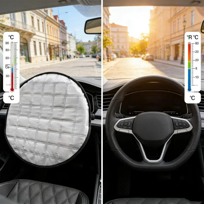 Steering Wheel Sun Shade Cover – 44cm UV Protector | SAMMY