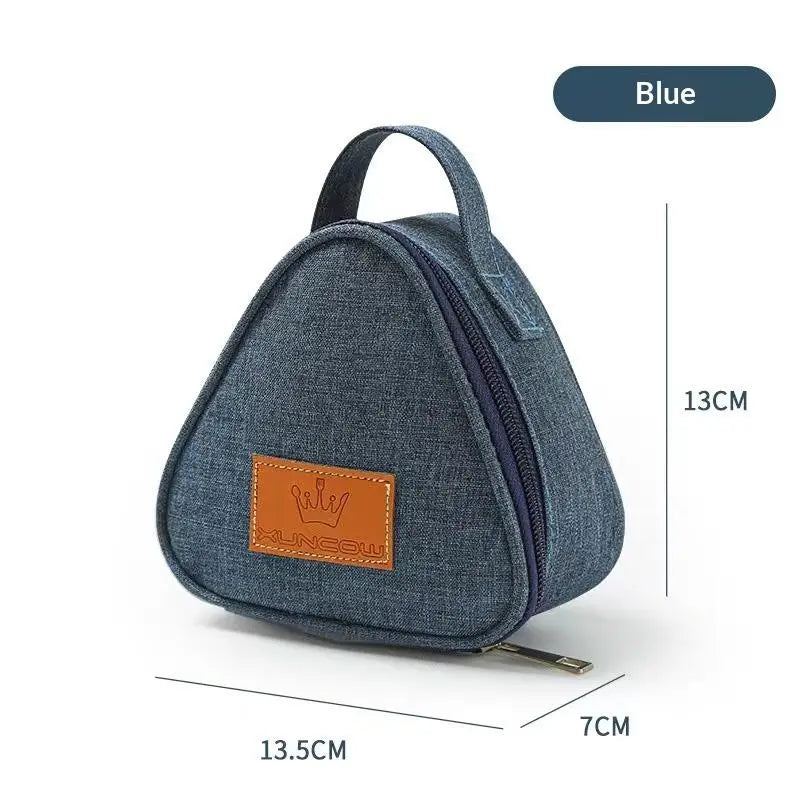 Triangle Insulated Food Bag – Thermal Pouch for Onigiri & Lunch