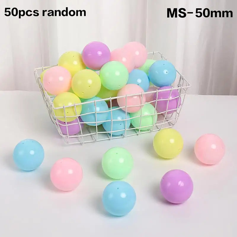 50-Pack Empty Plastic Capsule Balls 28–55mm | DIY Toy Containers