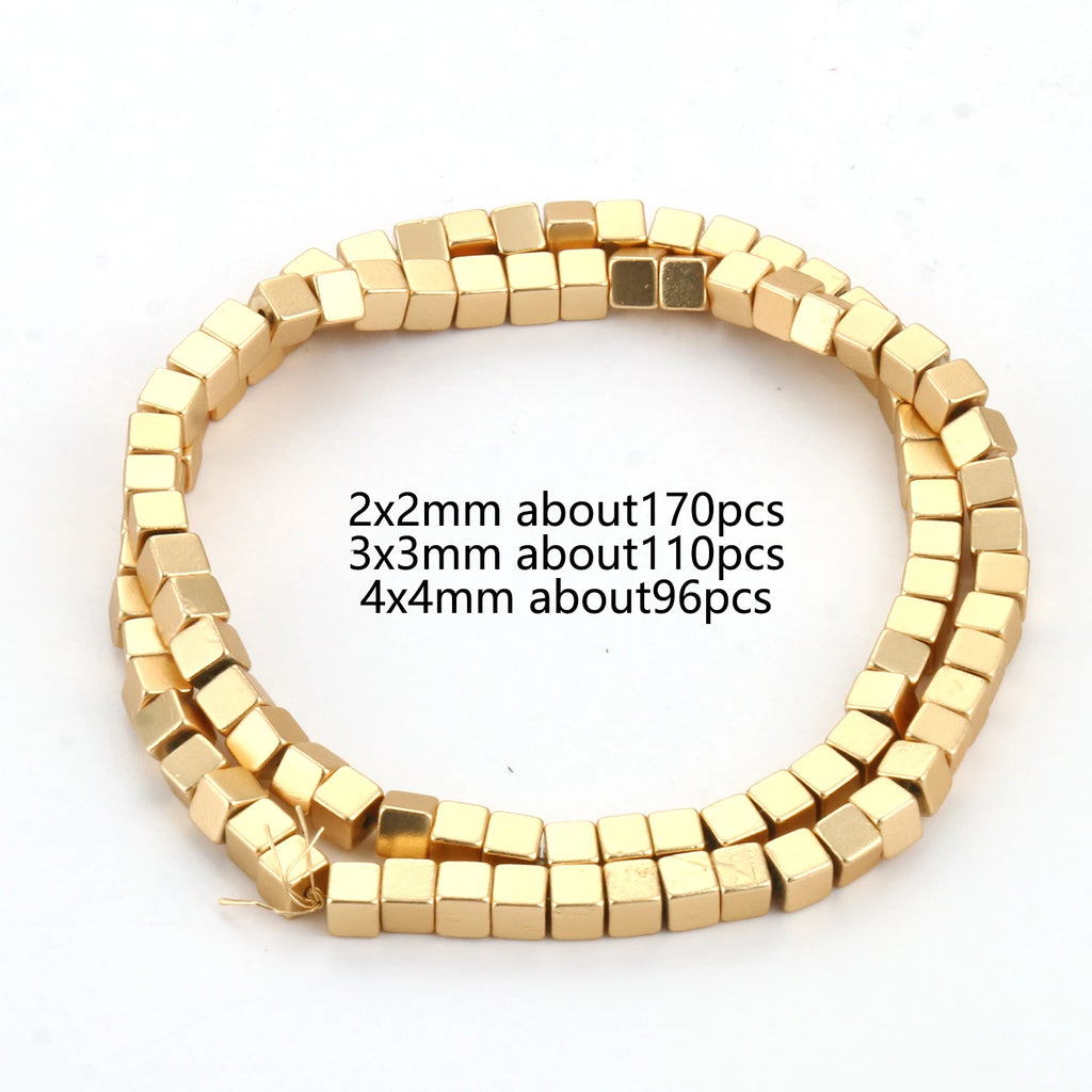 14K Gold Plated Hematite Spacer Beads – DIY Jewelry Making