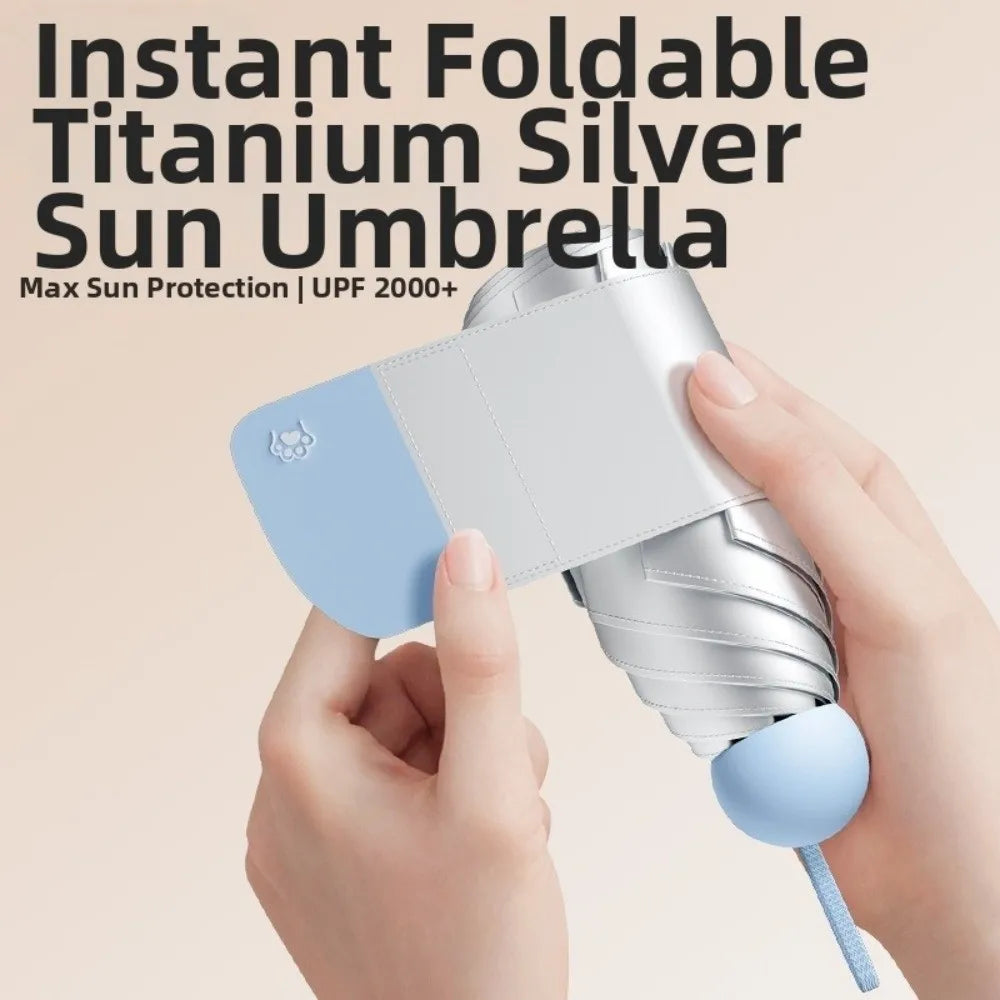 UV Protection Titanium Silver Capsule Sun Umbrella – Sun & Rain