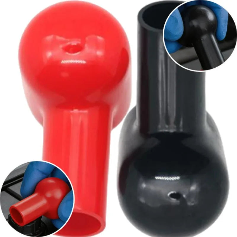 PVC Battery Terminal Insulation Cover Caps – Car & Motorcycle