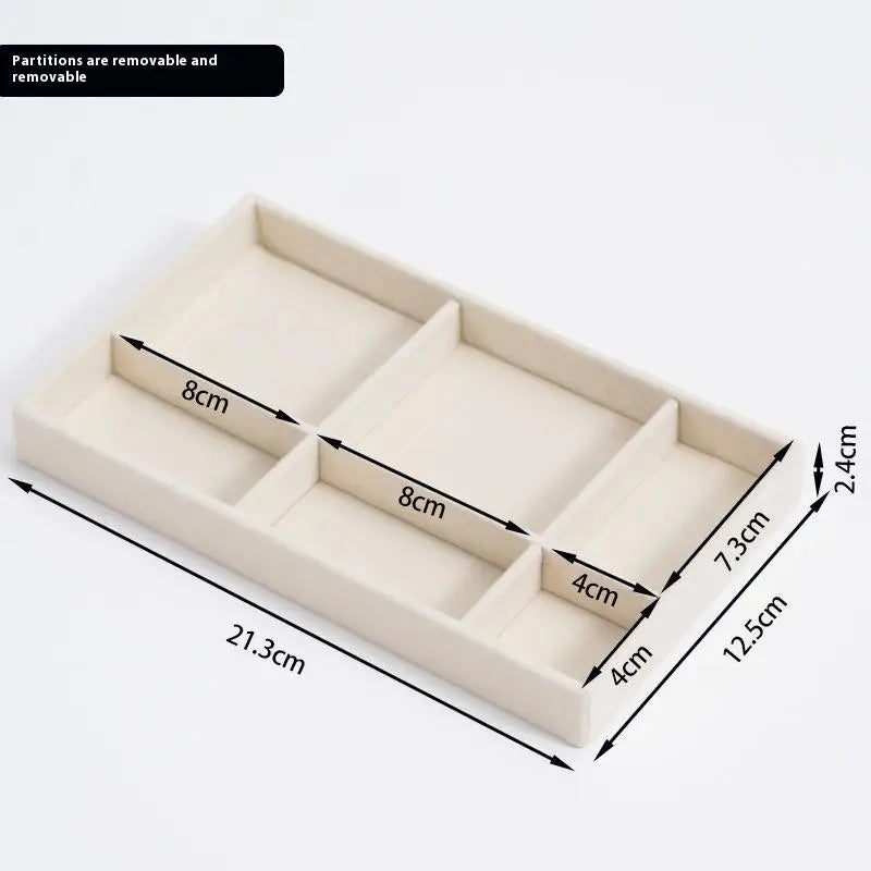 Velvet Jewelry Storage Box – Earrings, Rings & Necklace Tray