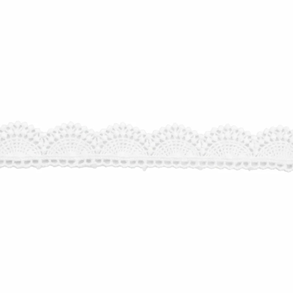 15 Yards Embroidered Lace Trim – Scallop Edge, 10 Colors