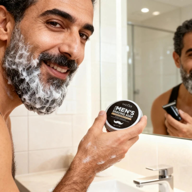 SAMMY Men's Shaving Soap | Mint, Olive Oil & Vitamin E 60g