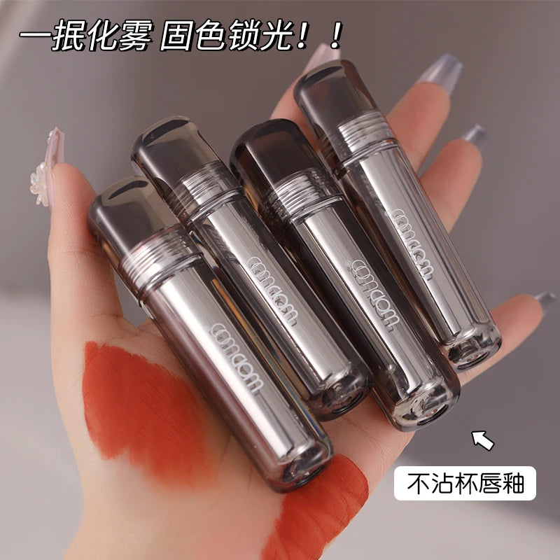 WODWOD Matte Lip Mud – Long-Lasting Dark Red Lip Gloss