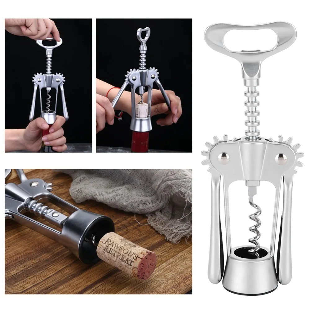 Zinc Alloy Wine & Beer Bottle Opener – Ergonomic Corkscrew