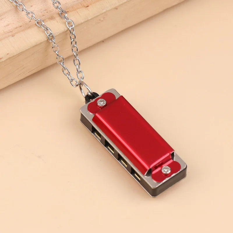 Mini Necklace Harmonica – 4-Hole 8-Tone Kids Music Gift