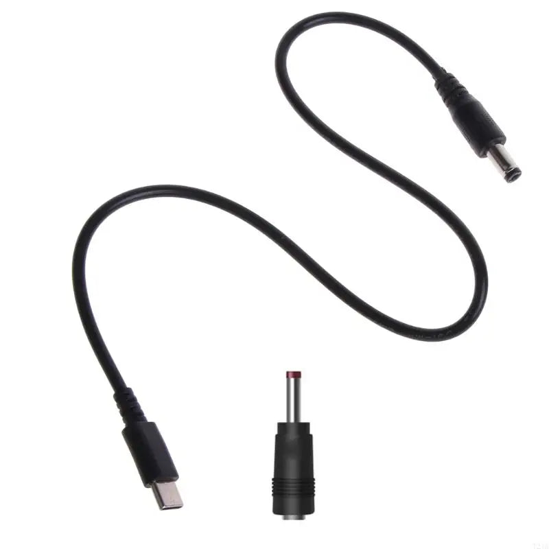 USB-C to DC 5.5×2.1mm PD Trigger Power Cable 5V–20V