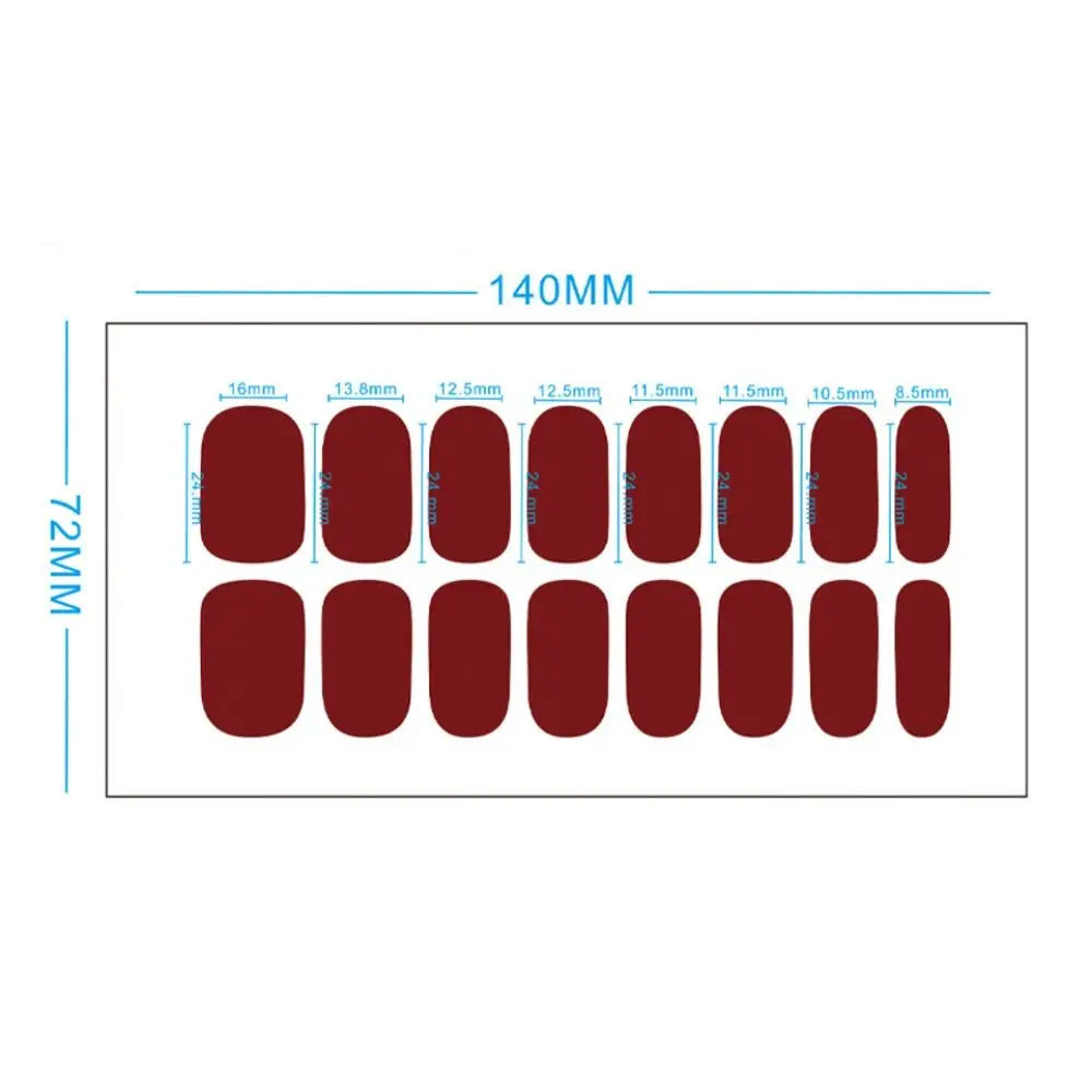Glitter Gel Nail Stickers – 8 Sheets Sequin DIY Nail Art