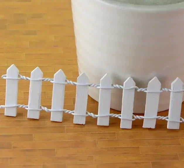 5-Piece Miniature Garden Fence Gate Set | DIY Micro Landscape