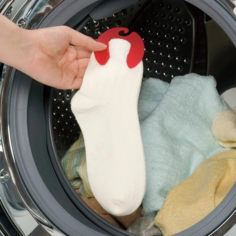 Colorful Sock Clips Organizer – 6/12-Pack Laundry Sorter