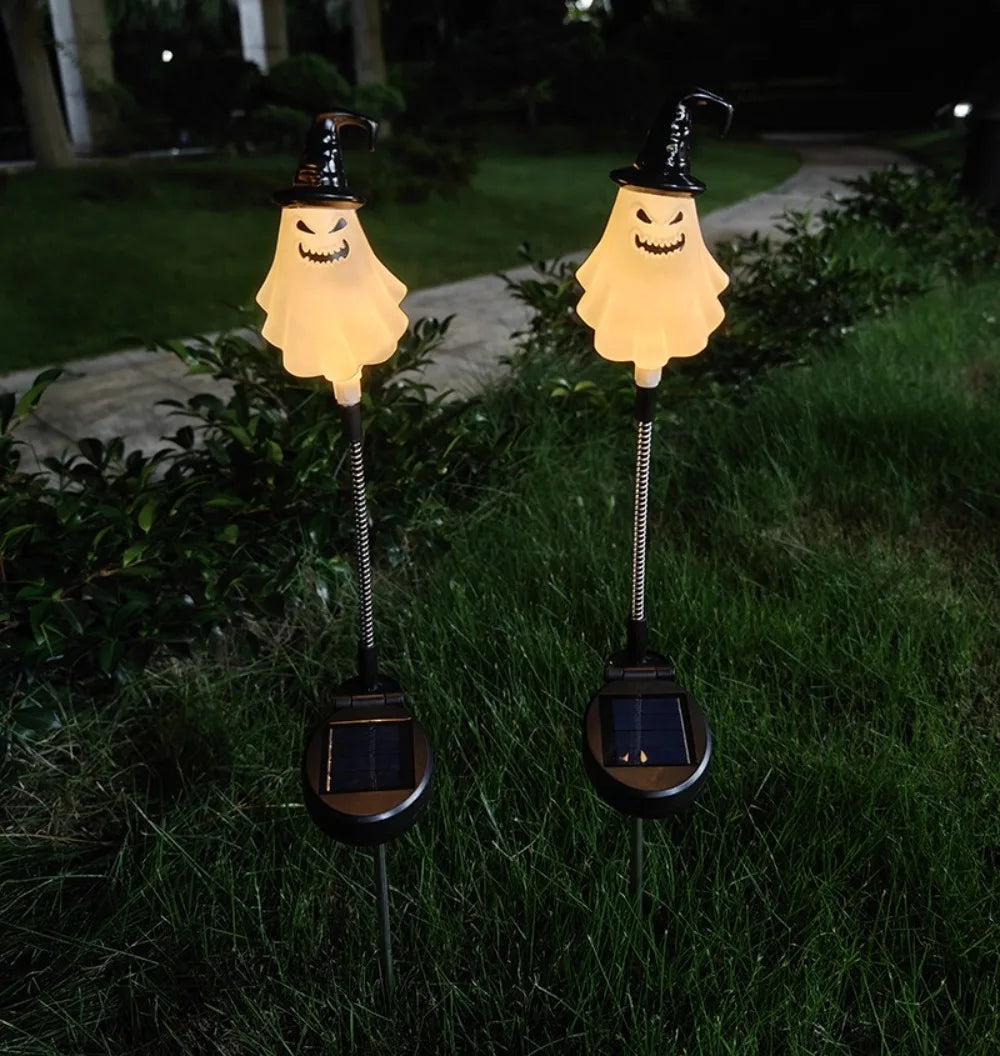 Solar Halloween Ghost Skull Pumpkin Light – Outdoor Garden Décor