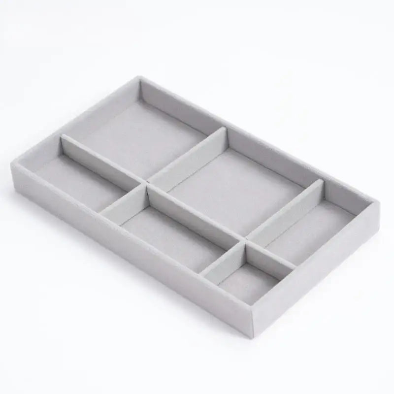 Velvet Jewelry Storage Box – Earrings, Rings & Necklace Tray