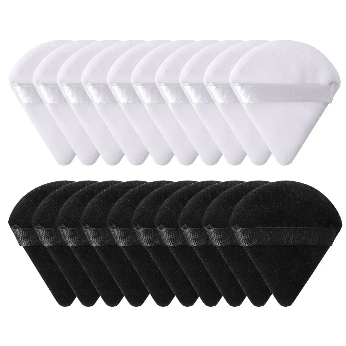 Triangle Velvet Powder Puff Set – Mini Makeup Sponge 10/20 Pcs