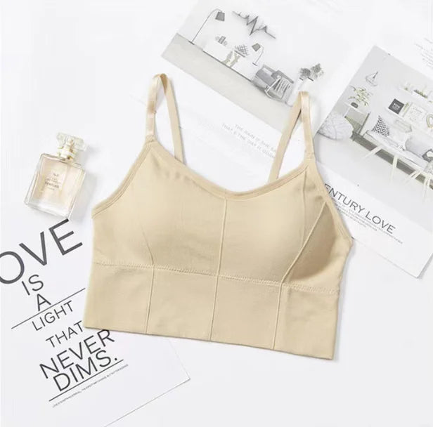Women's Seamless Padded Sports Bra – Gym & Running Bralette