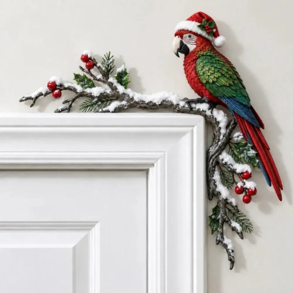 Wooden Owl Door Topper – 2D Flat Woodland Porch Corner Decor