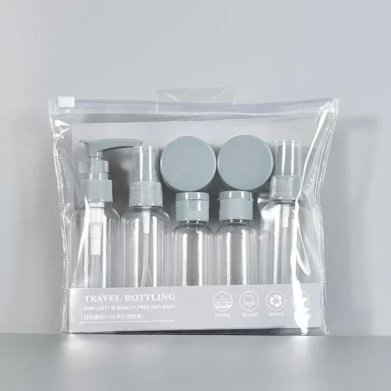 Travel Refillable Bottle Set – Portable Toiletry & Skincare Kit
