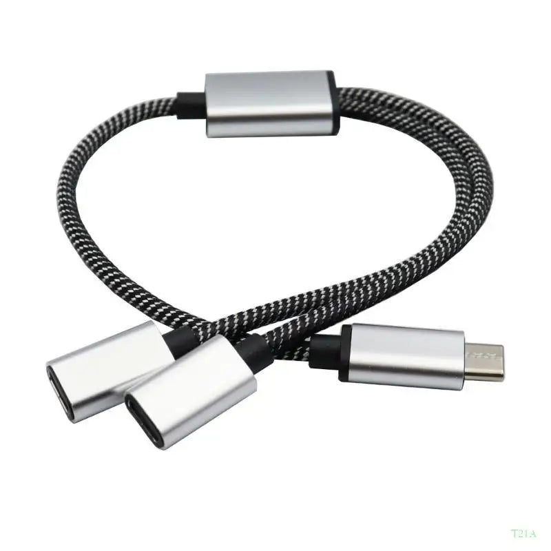 USB-C to Dual USB-C Female Splitter Cable | 480Mbps Data