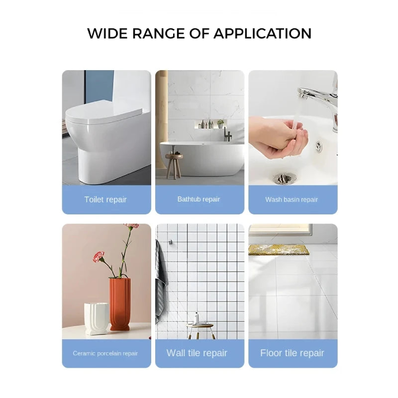 Tile & Porcelain Repair Kit – Ceramic Crack & Chip Filler Paste