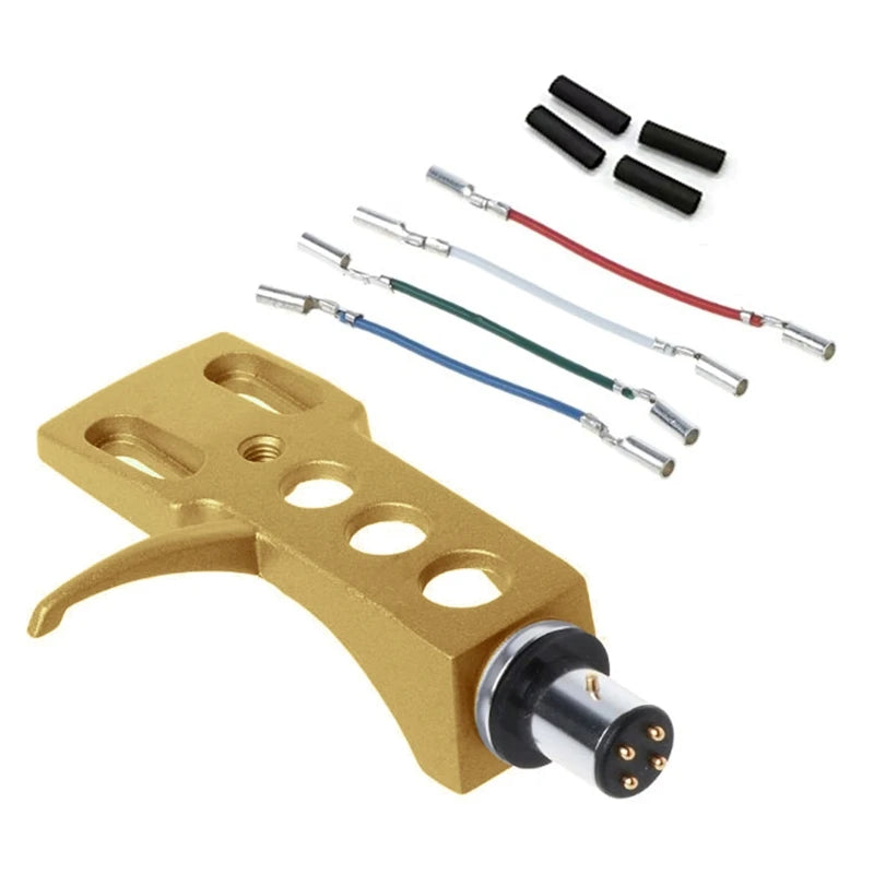 Universal Phono Headshell & 4 Lead Wires – Turntable Tonearm