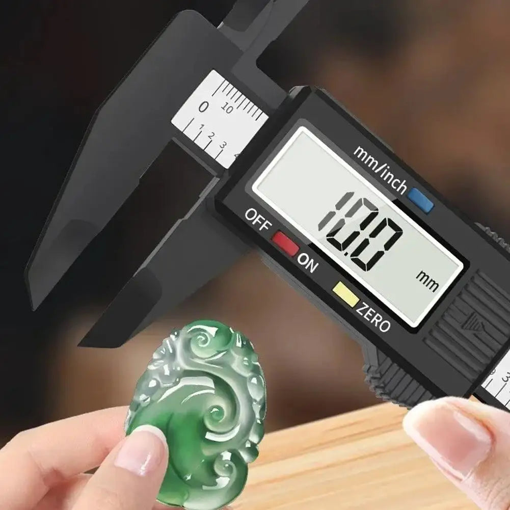 Digital Vernier Caliper 150mm LCD – Carbon Fiber Measuring Tool