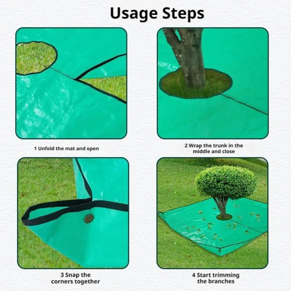 Waterproof Garden Pruning Tarp | 4 Corner Buckles – 100cm