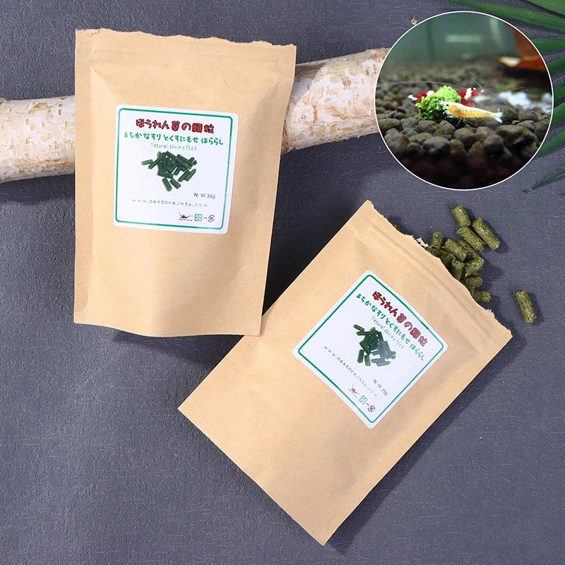 Crystal Red Shrimp Food – Natural Spinach Mix 35g Aquarium