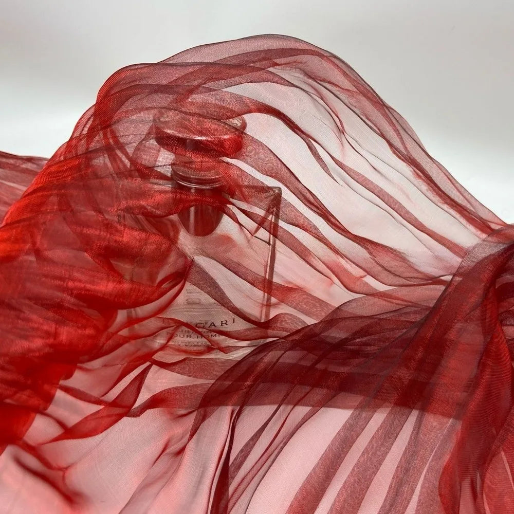 Organza Pleated Fabric Two-Color Gradient 150cm × 1 Yard