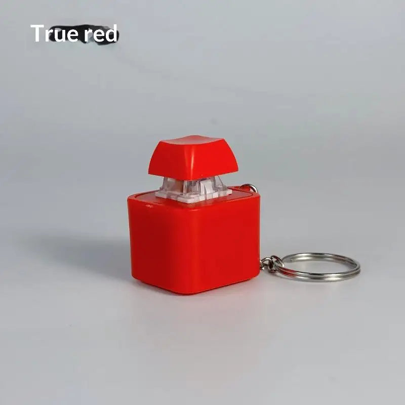 Keycap Voice Recorder Keychain – LED Fidget Clicker Toy