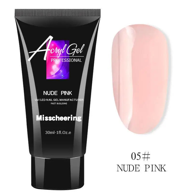 Poly Nail Extension Gel 30ml – Pure Color Crystal Builder