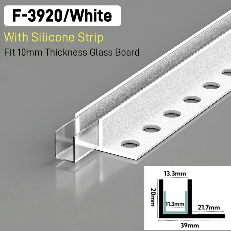 Recessed Bathroom LED Aluminum Profile F/T-Shape Shower Channel